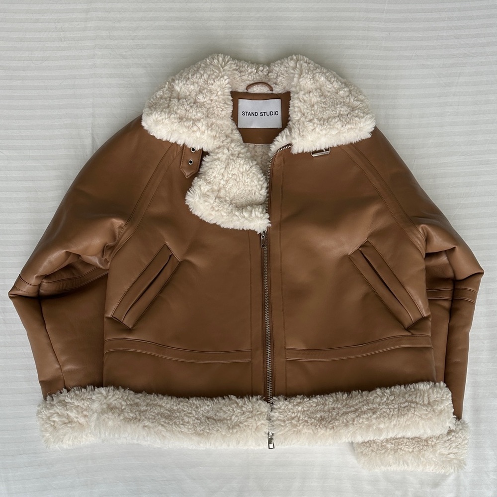 Stand Studio Women's Brown Jacket, Sz 34